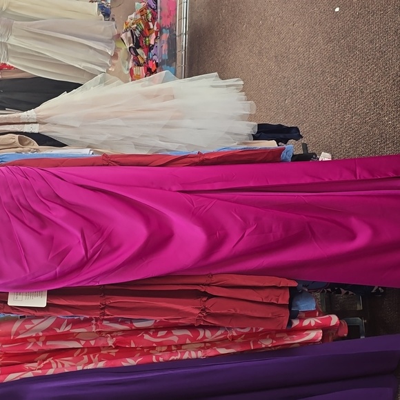 Magenta Prom Dress - Picture 2 of 4